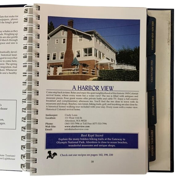 Northwest Mornings Washington Bed & Breakfast Guild Cookbook Favorite Recipes 20 - Picture 7 of 14